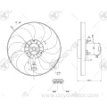 Cooling fan radiator universal for A3 I TT